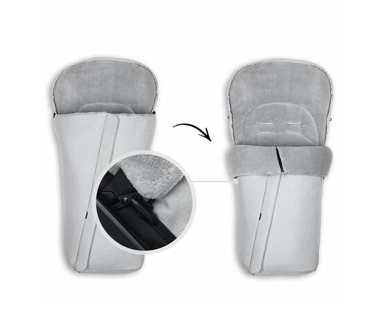 Чехол для ног Hauck Winter Grey (56712-8), изображение 7 Чехол для ног Hauck Winter Grey (56712-8), изображение 7