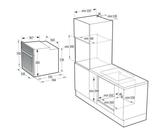 Духовой шкаф Gorenje BOS6737E06FBG, изображение 12 Духовой шкаф Gorenje BOS6737E06FBG, изображение 12