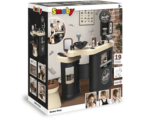Игровой набор Smoby Toys Барбер Шоп с зеркалом и набором парикмахера (320243), изображение 2 Игровой набор Smoby Toys Барбер Шоп с зеркалом и набором парикмахера (320243), изображение 2