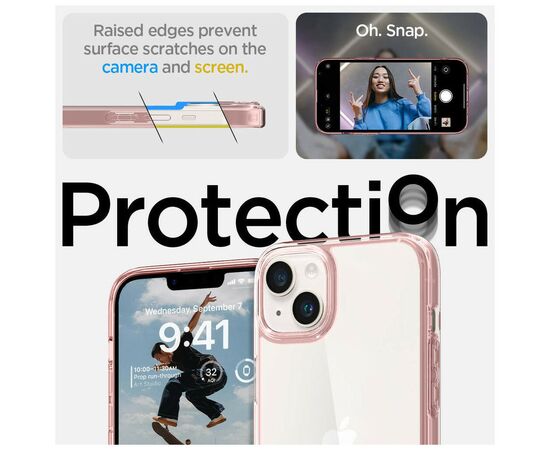 Чехол для моб. телефона Spigen Apple iPhone 14 Plus Ultra Hybrid, Rose Crystal (ACS04897), изображение 10