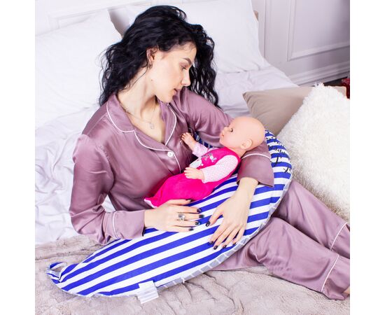 Подушка MirSon для беременных и кормления №8318 Print Line 18-002 Silvi Бязь 30х170х20 см (2200006200437), изображение 7 Подушка MirSon для беременных и кормления №8318 Print Line 18-002 Silvi Бязь 30х170х20 см (2200006200437), изображение 7