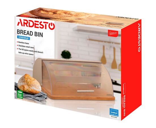 Хлебница Ardesto Gemini Bamboo 39 х 28.5 х 15 см (AR4239BS), изображение 11