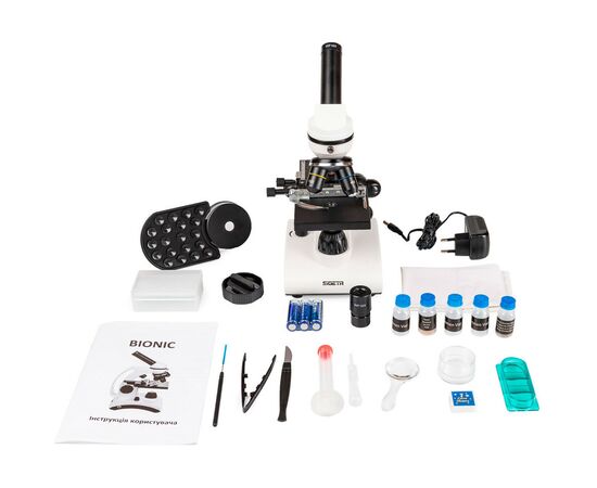 Микроскоп Sigeta Bionic 40x-640x + смартфон-адаптер (65275), изображение 10 Микроскоп Sigeta Bionic 40x-640x + смартфон-адаптер (65275), изображение 10