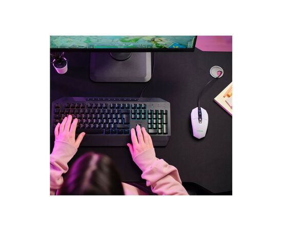 Мышка Trust GXT 109 Felox RGB White (25066), изображение 2 Мышка Trust GXT 109 Felox RGB White (25066), изображение 2