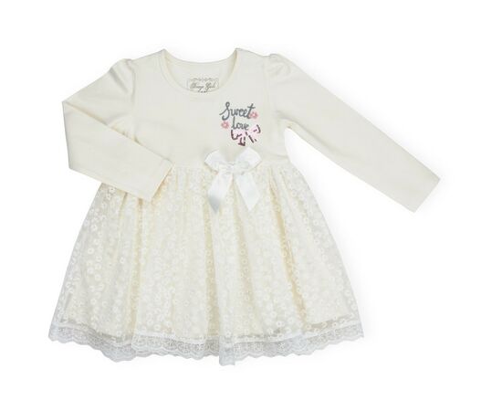 Платье Breeze с кружевной юбкой (10548-98G-beige)