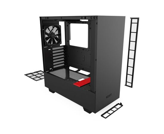 Корпус NZXT H510 Black/Red (CA-H510B-BR), изображение 9 Корпус NZXT H510 Black/Red (CA-H510B-BR), изображение 9
