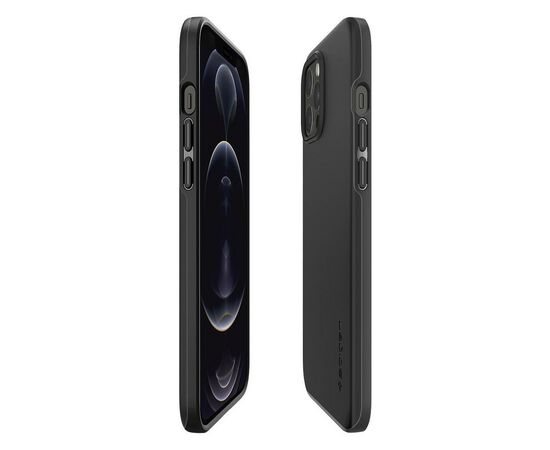 Чехол для моб. телефона Spigen iPhone 12 Pro Max Case Thin Fit, Black (ACS01612), изображение 10 Чехол для моб. телефона Spigen iPhone 12 Pro Max Case Thin Fit, Black (ACS01612), изображение 10