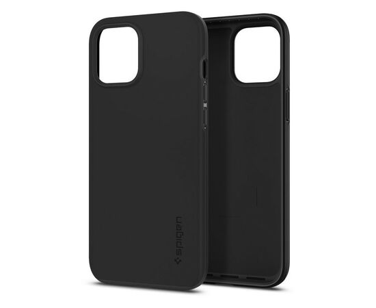 Чехол для моб. телефона Spigen iPhone 12 Pro Max Case Thin Fit, Black (ACS01612), изображение 4 Чехол для моб. телефона Spigen iPhone 12 Pro Max Case Thin Fit, Black (ACS01612), изображение 4