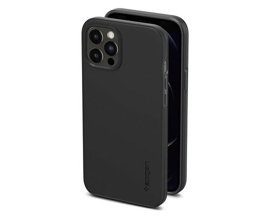 Чехол для моб. телефона Spigen iPhone 12 Pro Max Case Thin Fit, Black (ACS01612), изображение 9 Чехол для моб. телефона Spigen iPhone 12 Pro Max Case Thin Fit, Black (ACS01612), изображение 9