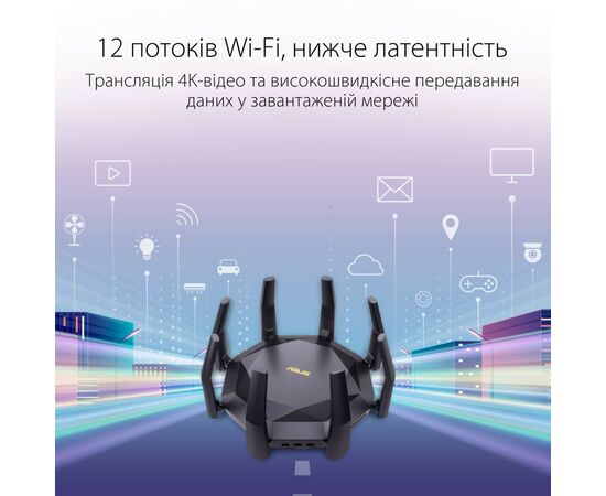 Маршрутизатор ASUS RT-AX89X AX6000 (RT-AX89X), изображение 8 Маршрутизатор ASUS RT-AX89X AX6000 (RT-AX89X), изображение 8