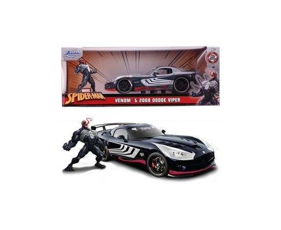 Машина Jada Марвел Людина-павук Dodge Viper SRT10+фігурка Венома (253225015), зображення 12 Машина Jada Марвел Людина-павук Dodge Viper SRT10+фігурка Венома (253225015), зображення 12