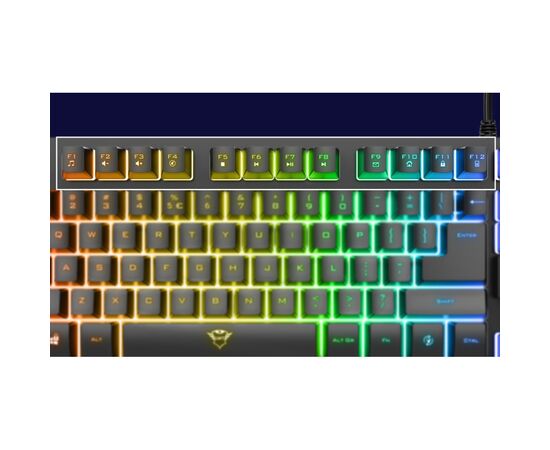Клавіатура Trust GXT 833 Thado TKL USB Black (23724), зображення 8 Клавіатура Trust GXT 833 Thado TKL USB Black (23724), зображення 8