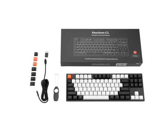 Клавіатура Keychron C1 Wired 87 Key Hot-Swap Gateron Switch RGB Blue (C1H2_KEYCHRON), зображення 11 Клавіатура Keychron C1 Wired 87 Key Hot-Swap Gateron Switch RGB Blue (C1H2_KEYCHRON), зображення 11