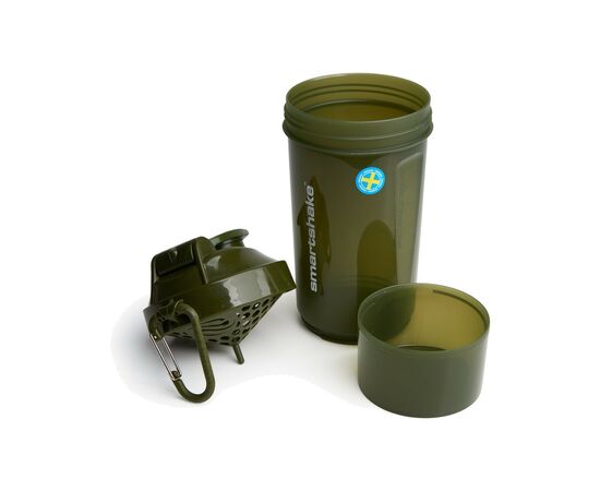 Шейкер спортивный SmartShake Original2GO One 800ml Army Green (10581002), изображение 2 Шейкер спортивный SmartShake Original2GO One 800ml Army Green (10581002), изображение 2