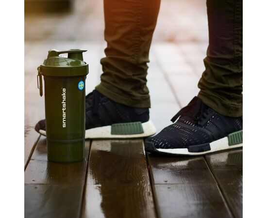 Шейкер спортивный SmartShake Original2GO One 800ml Army Green (10581002), изображение 5 Шейкер спортивный SmartShake Original2GO One 800ml Army Green (10581002), изображение 5