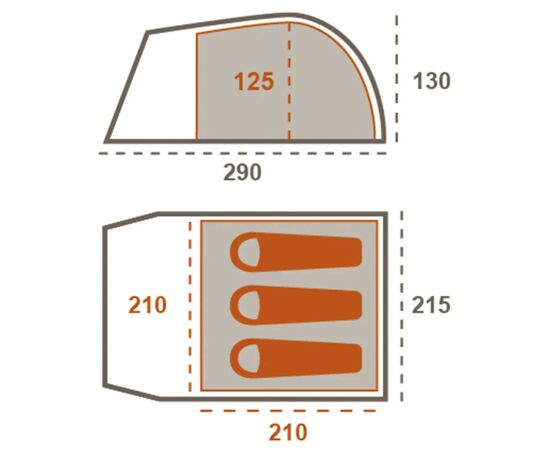 Палатка Grand Canyon Topeka 3 Capulet Olive (330026), изображение 10 Палатка Grand Canyon Topeka 3 Capulet Olive (330026), изображение 10
