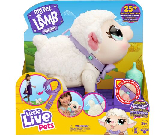 Интерактивная игрушка Moose Мой любимец маленький ягненок (26476), изображение 2 Интерактивная игрушка Moose Мой любимец маленький ягненок (26476), изображение 2