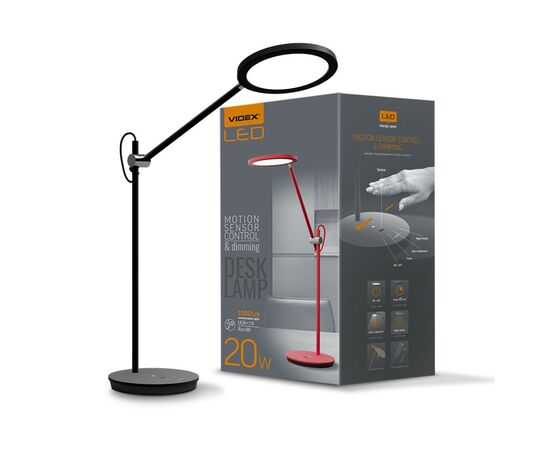 Настольная лампа Videx VL-TF15B 20W 4100K 220V black (26432), изображение 11 Настольная лампа Videx VL-TF15B 20W 4100K 220V black (26432), изображение 11