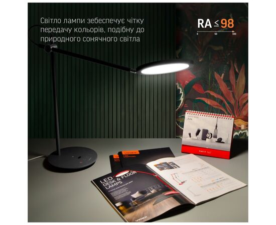 Настольная лампа Videx VL-TF15B 20W 4100K 220V black (26432), изображение 8 Настольная лампа Videx VL-TF15B 20W 4100K 220V black (26432), изображение 8