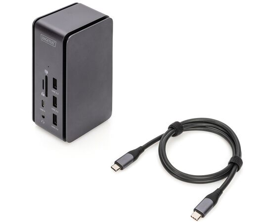 Порт-реплікатор Digitus USB 4 Docking Station 8K, USB Type-C, 14 Port (DA-70897), зображення 6 Порт-реплікатор Digitus USB 4 Docking Station 8K, USB Type-C, 14 Port (DA-70897), зображення 6