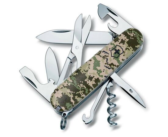 Нож Victorinox Climber Army Піксель (1.3703.3_W3940p), изображение 2 Нож Victorinox Climber Army Піксель (1.3703.3_W3940p), изображение 2