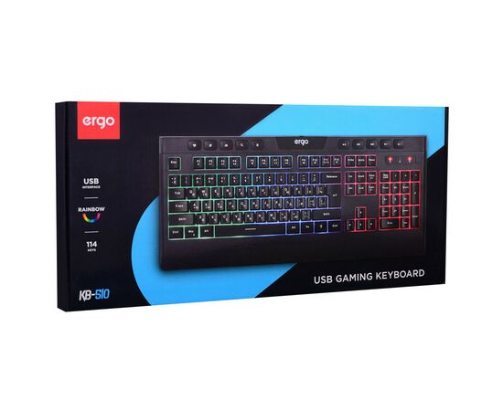 Клавіатура Ergo KB-510 USB Black (KB-510), зображення 11 Клавіатура Ergo KB-510 USB Black (KB-510), зображення 11