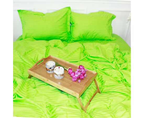 Постільна білизна MirSon SatinStripe 30-0016LightGreen 175х210 Двоспальний (2200005253663), зображення 5
