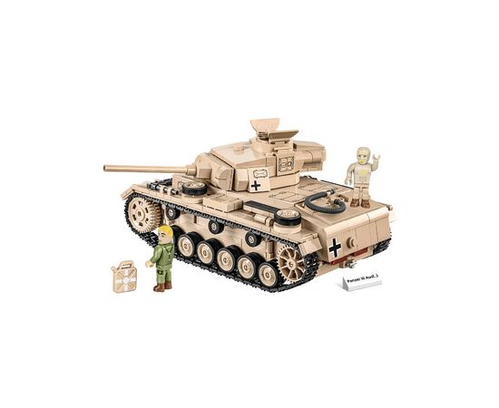 Конструктор Cobi Вторая Мировая Война Танк Panzer III, 780 деталей (COBI-2562), изображение 10 Конструктор Cobi Вторая Мировая Война Танк Panzer III, 780 деталей (COBI-2562), изображение 10