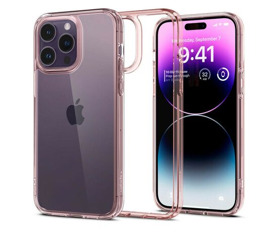Чехол для моб. телефона Spigen Apple iPhone 14 Pro Max Ultra Hybrid, Rose Crystal (ACS04818), изображение 2 Чехол для моб. телефона Spigen Apple iPhone 14 Pro Max Ultra Hybrid, Rose Crystal (ACS04818), изображение 2