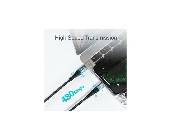 Дата кабель USB-C to Lightning 1.2m MFI Choetech (IP0039-BK), изображение 5 Дата кабель USB-C to Lightning 1.2m MFI Choetech (IP0039-BK), изображение 5