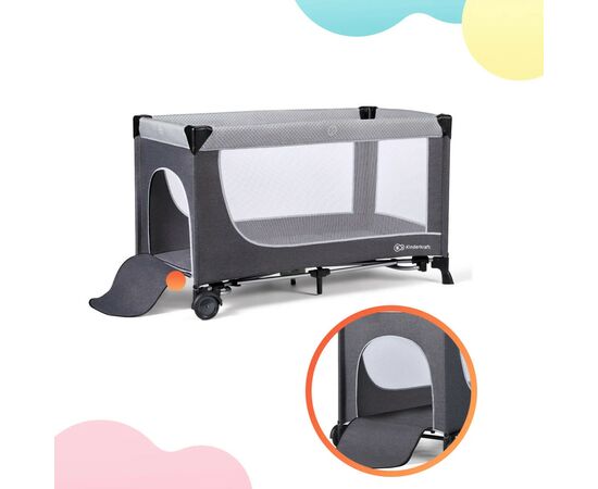 Кроватка Kinderkraft манеж Leody Grey (5902533917990), изображение 9 Кроватка Kinderkraft манеж Leody Grey (5902533917990), изображение 9