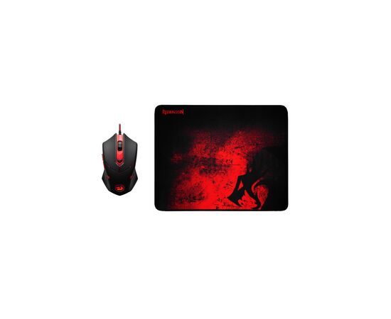 Мишка Redragon M601BA USB Black-Red + Килимок (78226)