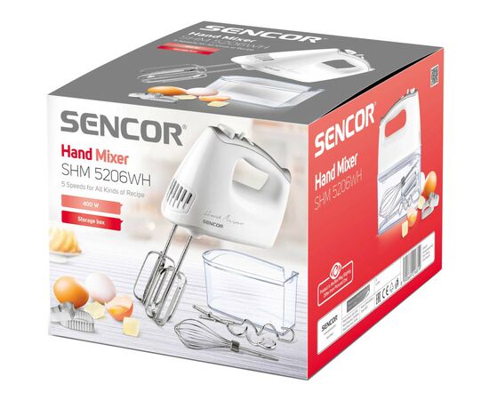 Миксер Sencor SHM 5206 WH (SHM5206WH), изображение 12 Миксер Sencor SHM 5206 WH (SHM5206WH), изображение 12
