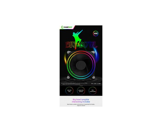 Кулер для корпуса Gamemax GMX-12-DBB, изображение 9 Кулер для корпуса Gamemax GMX-12-DBB, изображение 9