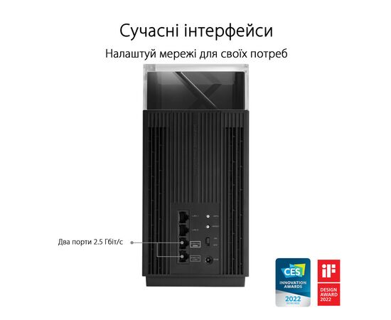 Маршрутизатор ASUS ZenWiFi Pro ET12 1PK (90IG05Z0-MO3A10), изображение 12 Маршрутизатор ASUS ZenWiFi Pro ET12 1PK (90IG05Z0-MO3A10), изображение 12