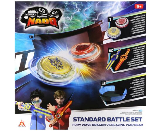 Волчок Auldey Infinity Nado VI Battle Set Fury Wave Dragon vs Blazing War Bear (EU654181), изображение 11 Волчок Auldey Infinity Nado VI Battle Set Fury Wave Dragon vs Blazing War Bear (EU654181), изображение 11