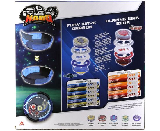 Волчок Auldey Infinity Nado VI Battle Set Fury Wave Dragon vs Blazing War Bear (EU654181), изображение 12 Волчок Auldey Infinity Nado VI Battle Set Fury Wave Dragon vs Blazing War Bear (EU654181), изображение 12