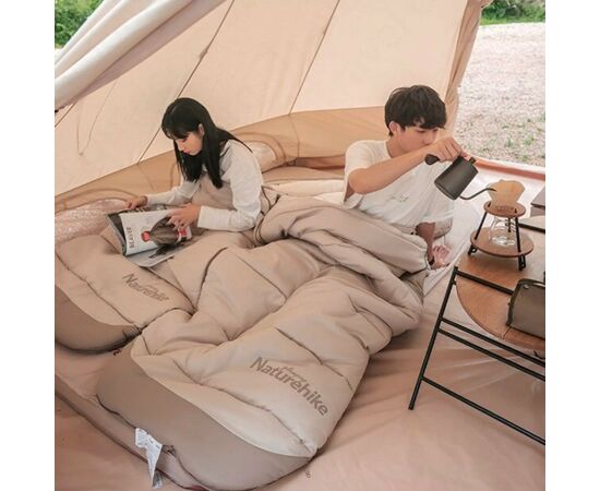 Спальный мешок Naturehike з капюшоном B400 NH21MSD11 Beige (6927595788301), изображение 8 Спальный мешок Naturehike з капюшоном B400 NH21MSD11 Beige (6927595788301), изображение 8