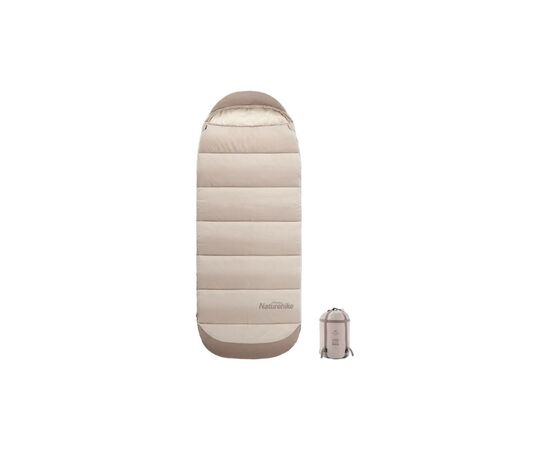 Спальний мішок Naturehike з капюшоном B400 NH21MSD11 Beige (6927595788301)
