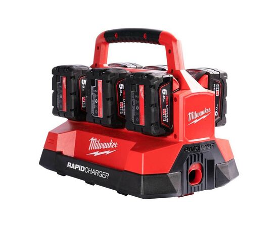 Зарядное устройство для аккумуляторов инструмента Milwaukee M18 PC6 EU (4932480162), изображение 4 Зарядное устройство для аккумуляторов инструмента Milwaukee M18 PC6 EU (4932480162), изображение 4