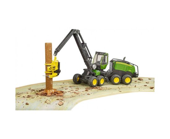 Спецтехника Bruder Харвестер John Deere 1270G с 1 бревном (02135), изображение 11