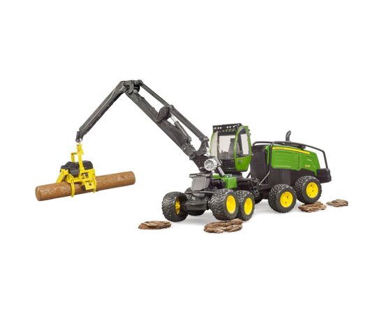 Спецтехника Bruder Харвестер John Deere 1270G с 1 бревном (02135), изображение 2