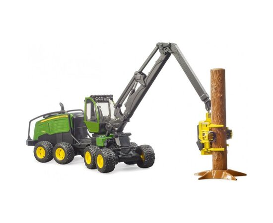 Спецтехника Bruder Харвестер John Deere 1270G с 1 бревном (02135), изображение 3