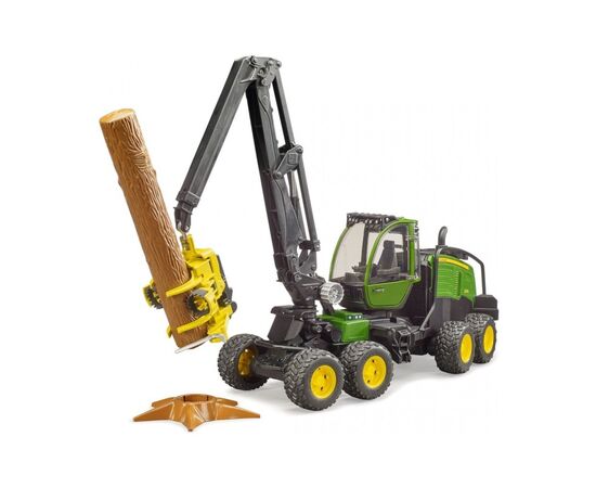 Спецтехника Bruder Харвестер John Deere 1270G с 1 бревном (02135), изображение 8