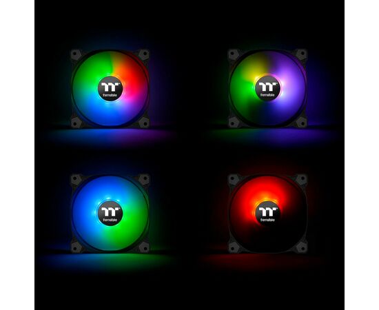 Кулер до корпусу ThermalTake Pure Plus RGB 12 Radiator Fan TT Premium Edition 3Pack/Fan/120 (CL-F063-PL12SW-A), зображення 9 Кулер до корпусу ThermalTake Pure Plus RGB 12 Radiator Fan TT Premium Edition 3Pack/Fan/120 (CL-F063-PL12SW-A), зображення 9