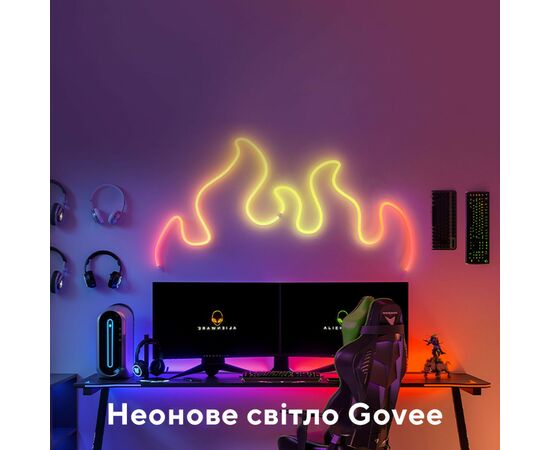 Светодиодная лента Govee Neon LED Strip Light 3м Білий (H61A03D1), изображение 5 Светодиодная лента Govee Neon LED Strip Light 3м Білий (H61A03D1), изображение 5