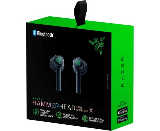 Наушники Razer Hammerhead True Wireless X Black (RZ12-03830100-R3G1), изображение 8 Наушники Razer Hammerhead True Wireless X Black (RZ12-03830100-R3G1), изображение 8