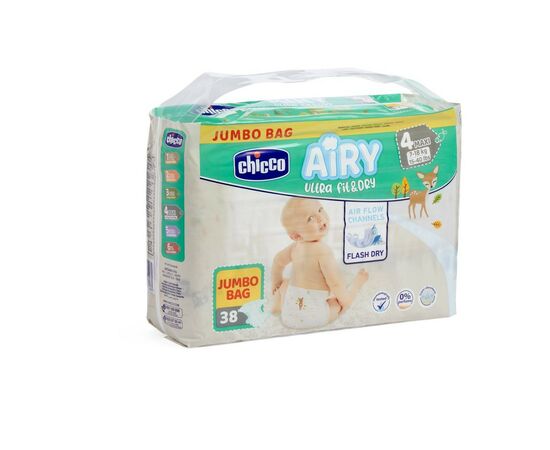 Подгузник Chicco Airy 4 L 7-18 кг 38 шт (11236.00)