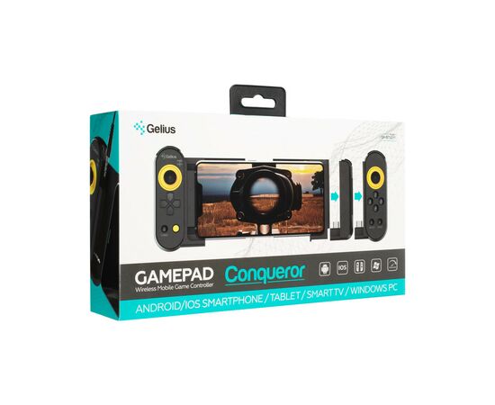 Геймпад Gelius Pro Conqueror GP-BTG-011 Bluetooth Black (00000086239), изображение 7 Геймпад Gelius Pro Conqueror GP-BTG-011 Bluetooth Black (00000086239), изображение 7