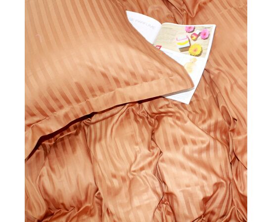 Постельное белье MirSon Satin Stripe 30-0005Brown 160х220 Семейный (2200005249079), изображение 5